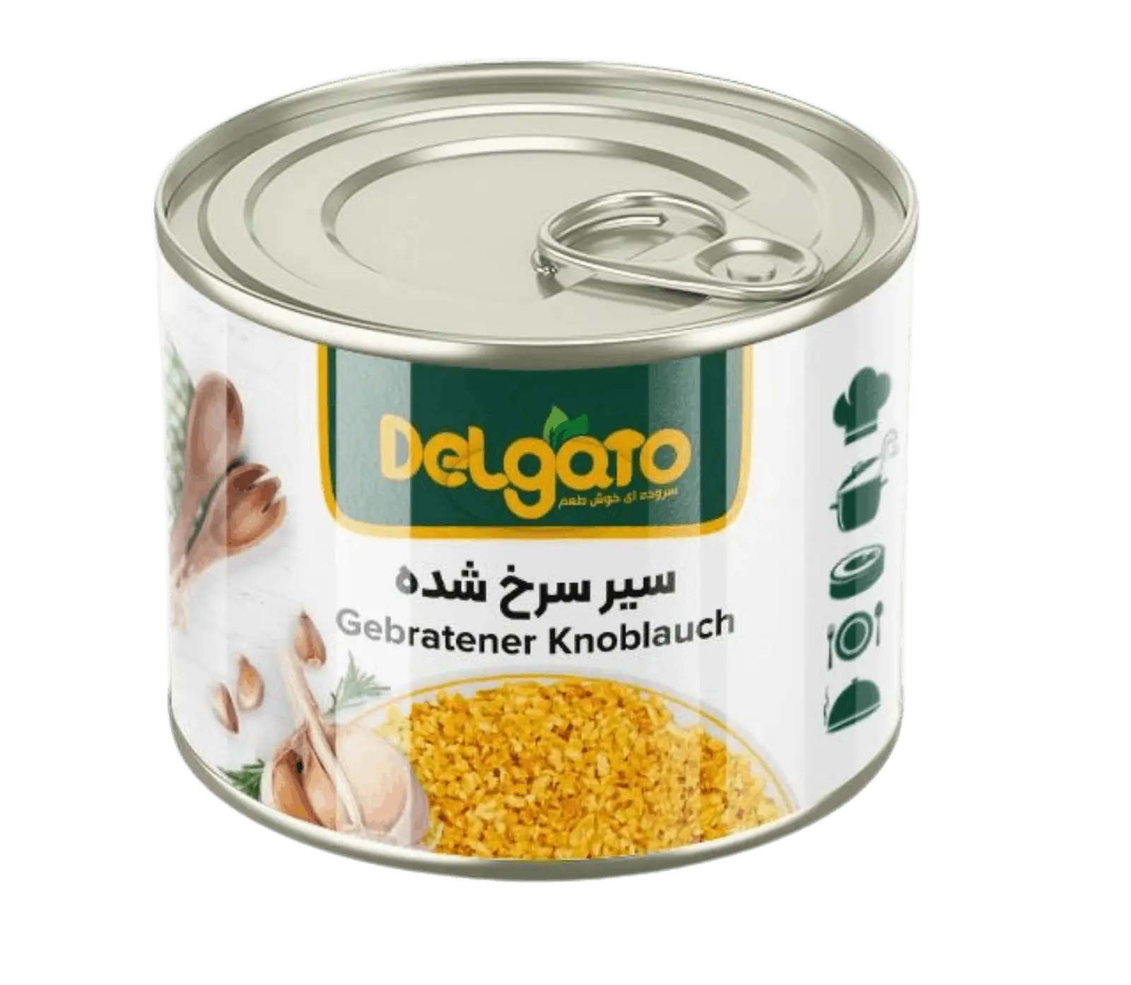 Gebratener Knoblauch Sir Sorkh Shode f&uuml;r Ash, Saucen und Schmorgerichte