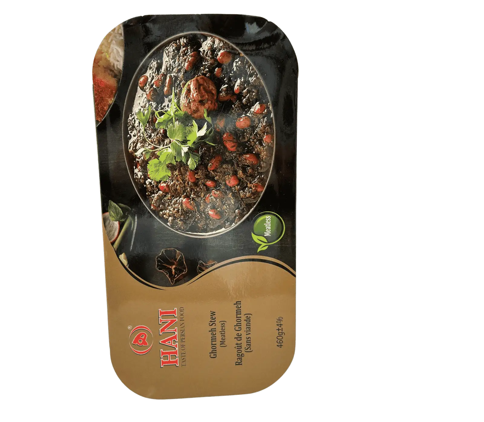 Khoresht Ghormeh Sabzi servierfertiges persisches Kr&auml;uter-Schmorgericht