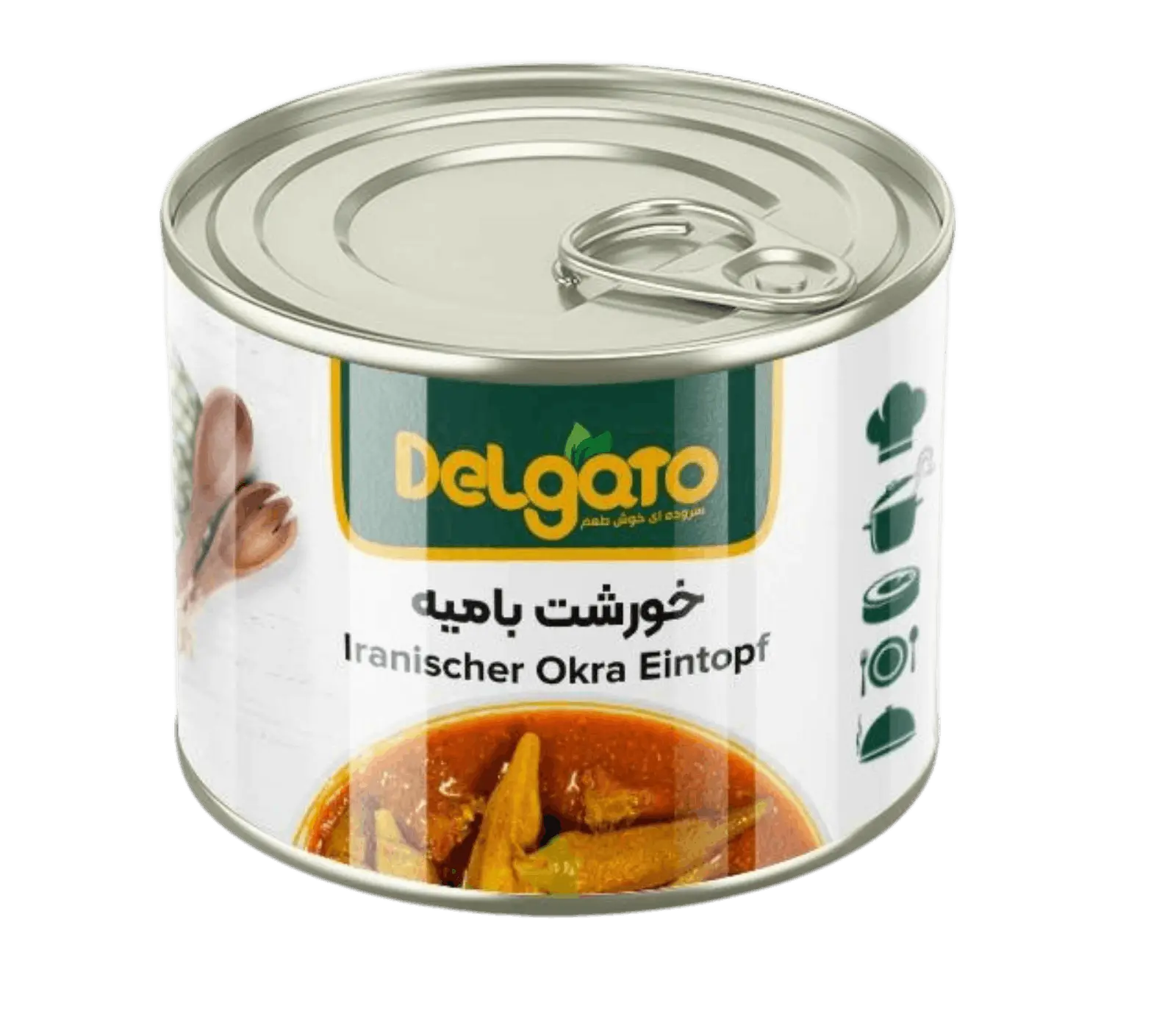 Khoresht Bamiye servierfertiges persisches Okra-Schmorgericht