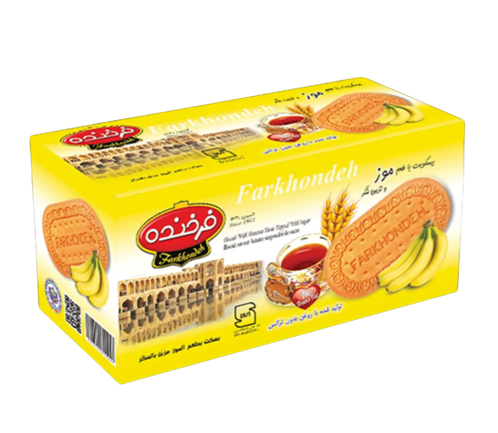 Bananenkekse Farkhondeh &ndash; 900 g Packung mit Bananengeschmack